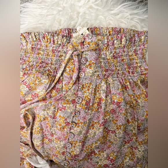 Cynthia Rowley Pink Floral Maxi Skirt with Side Slit - Picture 4 of 6